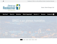 Tablet Screenshot of christourredeemer.com